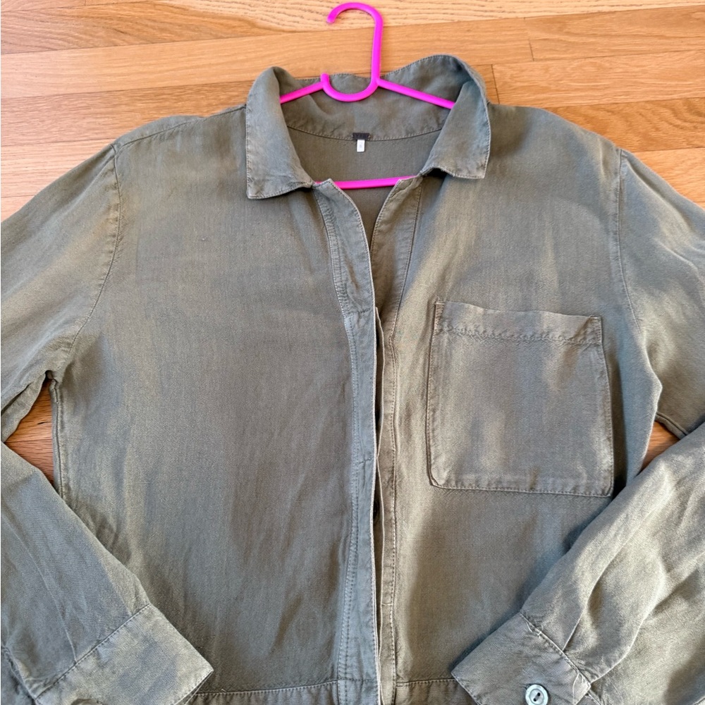 YOUNG FABULOUS & BROKE RIVER ROW EDGE ROMPER IN CADET PIGMENT WASH SIZE SMALL - Picture 13 of 16